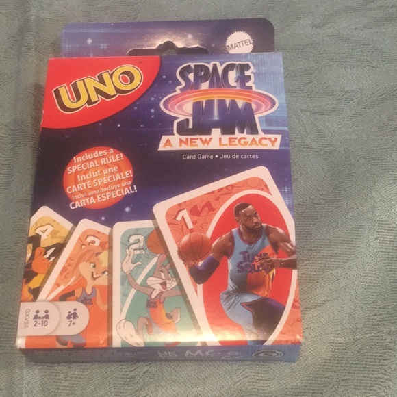Labron James Space Jam UNO Card Game Looney Tunes NEW Factory sealed FUN RARE - Picture 2 of 6